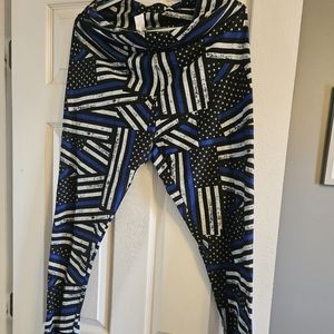 Thin Blue Line leggings Plus size